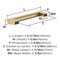 Amerock Composite 5-1/16 inch (128mm) Center-to-Center Champagne Bronze Cabinet Pull, 25PK 25VMP37142CZ - alternate 3