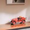 Homeroots 7" Red and Gold Metal Hand Painted 1923 style fire truck Model Car 489411 - alternate 6