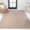 Jonathan Y Odense High-Low Minimalist Angle Geometric Light Taupe 4 ft. x 6 ft. Indoor/Outdoor Area Rug SCN101C-4 - alternate 5