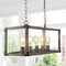 Jonathan Y Magnolia 36" 5-Light Linear Adjustable Iron Rustic Farmhouse LED Pendant, Brown JYL7477A - alternate 7