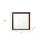 Homeroots 40" Square Wood Framed Mounted Dresser Mirror 486431 - alternate 5