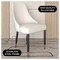 Leisuremod Allure Modern Dining Chair In White and Oak Wood Legs AC49W - alternate 5