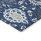 Homeroots 8' X 10' Navy Blue Charcoal And Ivory Damask Washable Indoor Outdoor Area Rug 599439 - alternate 4