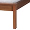 Baxton Studio Cascadia Mid-Century Modern Walnut Brown Wood Queen Size Wingback Platform Bed 252-13900-ZORO - alternate 4