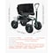 Vevor Rolling Garden Cart with Seat 276 lbs Plastic Garden Scooter Storage Bin and Seat TC4460A - alternate 5