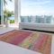 Homeroots 3' X 5' Blush Abstract Washable Indoor Outdoor Area Rug 608631 - alternate 6