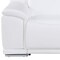 Homeroots 76in White and Silver Italian Leather Power Reclining Loveseat 720519 - alternate 5