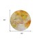 Homeroots 8' Orange Copper And Terra Cotta Round Abstract Washable Indoor Outdoor Area Rug 577723 - alternate 2