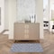 Homeroots 2' X 4' Denim Blue And Ivory Geometric Indoor Outdoor Area Rug 573839 - alternate 5