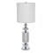 Homeroots Set of Two 36" Silver Metal Table Lamp With White Cone Shade 571299 - alternate 5