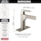 Delta Zura Single Handle Bathroom Faucet 574-SSMPU-DST - alternate 3