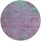 Homeroots 8' Lavender And Teal Blue Round Abstract Washable Indoor Outdoor Area Rug 618450 - alternate 4
