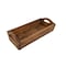 Homeroots 20in Brown Reclaimed Wood Handmade Serving Tray With Handles 724222 - alternate 3