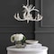 Jonathan Y Eldora 26" 4-Light Rustic Farmhouse Adjustable Resin Antler LED Chandelier, White JYL6301B - alternate 11