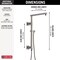 Delta Universal Showering Components Emerge 18" Angular Shower Column 58410-SS-PR - alternate 5