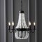 Jonathan Y Nova 5-Light 21.5 in. Acrylic Beaded LED Chandelier, Bronze/Clear JYL9003A - alternate 4