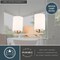 Vaxcel Park Ridge 2-Light Vanity Light, Champagne Gold, Frosted White Glass, 13-In. Wide W0571 - alternate 5