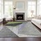 Homeroots 8' X 10' Sage Green And Charcoal Abstract Washable Indoor Outdoor Area Rug 582887 - alternate 4