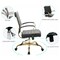 Leisuremod Benmar Leather Office Chair with Gold Frame, Black BOG19BLL - alternate 7