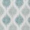 Homeroots 3' X 5' Aqua Teal Blue And Ivory Ikat Washable Indoor Outdoor Area Rug 589068 - alternate 7