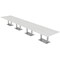 Skutchi Designs Rectangle Conference Table With Power Unit, 48 in W, 264 in L, White HAR-REC-48X264-DOU-WA7976-NA - alternate 1