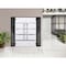 Vdomdoors Steel Double Doors Deux 1105 Black Enamel 2 Sidelight Exterior Windows Stainless Inserts Double Mod DEUX1105DEXD-BLK-RH-W14+72+14 x H80 - alternate 4