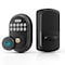 Wrightmaster 4 in 1 Corded Aluminum Smart Lock Deadbolt, Keyless Entry Door Lock with Fingerprint Digital, APP C ZR-DK50-BK - alternate 1