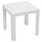 Leisuremod Chelsea Modern Aluminum Patio Side Table, White CT18W - alternate 1