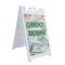 Signmission Currency Exchange, A-Frame & 2 Decals Installed, Heavy-Duty Plastic Frame SBHD-D-2436-Currency Exchange - alternate 1