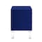 Homeroots 24" Navy Blue And Clear Wood And Acrylic End Table With Two Drawers 544102 - alternate 4
