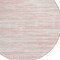 Homeroots 8' Pink And Ivory Round Abstract Washable Indoor Outdoor Area Rug 613117 - alternate 5