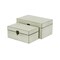Homeroots Set of Two White Wood Box With Lid, 2PK 489383 - alternate 4