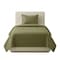 Lavish Home 2-Piece Twin Quilt Set Twin Bedspread and Pillow Sham with Embossed Diamond Pattern, Green 66-001-TG - alternate 6