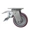 Service Caster 5 Inch Poly on Aluminum Swivel Caster with Ball Bearing and Total Lock Brake SCC SCC-TTL30S520-PAB - alternate 1