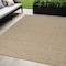 Homeroots 5' X 8' Beige and Brown Geometric Distressed Indoor Outdoor Area Rug 559075 - alternate 3