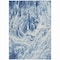 Homeroots 8' X 10' Navy Blue And Ivory Abstract Washable Indoor Outdoor Area Rug 614296 - alternate 7