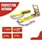 Mytee Products 4 inx40 ft Ratchet Strap w/ Chain Anchor 5,400 Lbs WLL Tie Down Cargo Truck Straps, 2PK RS440CAx2 - alternate 4