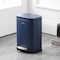 Happimess Connor Rectangular 13.2-Gallon Trash Can with Soft-Close Lid and FREE Mini Trash Can, Denim Blue HPM1006J - alternate 7