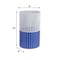 Happimess Harper Modern 4.13-Gallon 2-Tone Faux Wicker Cylinder Outdoor Trash Can, White/Blue HPM1101A - alternate 5