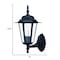 Homeroots Matte Black Glass Lantern Wall Light 398617 - alternate 5