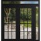 Vdomdoors Front Exterior Prehung Metal-Plastic Double Doors Clear Glass / MANUX 8355 Matte Black / Office Com MANUX8355DEXD-BLK-W72+12xH80+12-LH-I - alternate 1