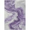 Homeroots 8' X 10' Purple And Silver Abstract Washable Indoor Outdoor Area Rug 618343 - alternate 1