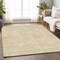 Homeroots 5' X 8' Gold And Beige Abstract Washable Indoor Outdoor Area Rug 594930 - alternate 5