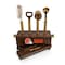 Picnic Time Family Of Brands NFL Cleveland Browns Sidecar 5-Piece Bar Tool Set, (Acacia Wood) 672-05-508-087-2 - alternate 2