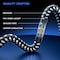 Maximm Cat6 Ethernet Cable 1 FT Braided Gigabit LAN RJ45 Blk/Wht 2-Pack, 2PK C6BRD-2PK-BW-1FT - alternate 6