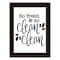 Homeroots So Clean Clean 2 Black Framed Print Bathroom Wall Art 407685 - alternate 1