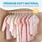 Simple Deluxe Kids Plastic Hangers, Non-Slip 11.5 Inch Baby Hangers, White, 60PK HKHANGPLASTCKID60WHT - alternate 7