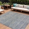 Homeroots 9' X 12' Plum And Silver Oriental Washable Indoor Outdoor Area Rug 631135 - alternate 1