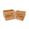 Homeroots Set of Four Brown Solid Wood Crate, 4PK 487673 - alternate 5
