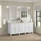 James Martin Vanities Lorelai 72" Double Vanity, Bright White, w/ 3 CM Siberian Silestone Top 424-V72-BW-3SFR - alternate 5